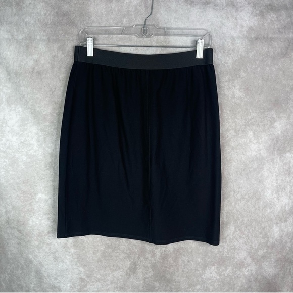 Eileen Fisher A-Line Pull-On Skirt In Black Women's Size 2 - Picture 1 of 5